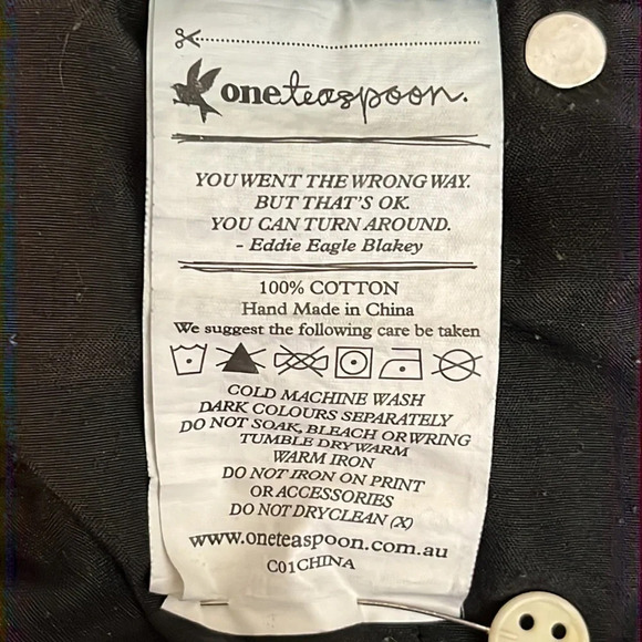 One Teaspoon Trashed Free Birds in Vintage Black with Ankle Zips - Size 2 (US) - Picture 10 of 11